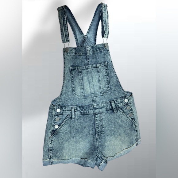 NOBO Pants - Denim Overall Shorts by NO BO Size 3-5 Relaxed Fit